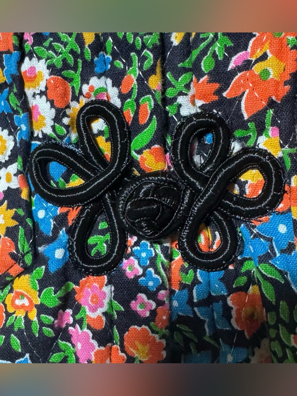 Loved One by Modern Misfits Floral Quilted Jacket Folk Art Hippie Boho Indie M - Picture 6 of 11